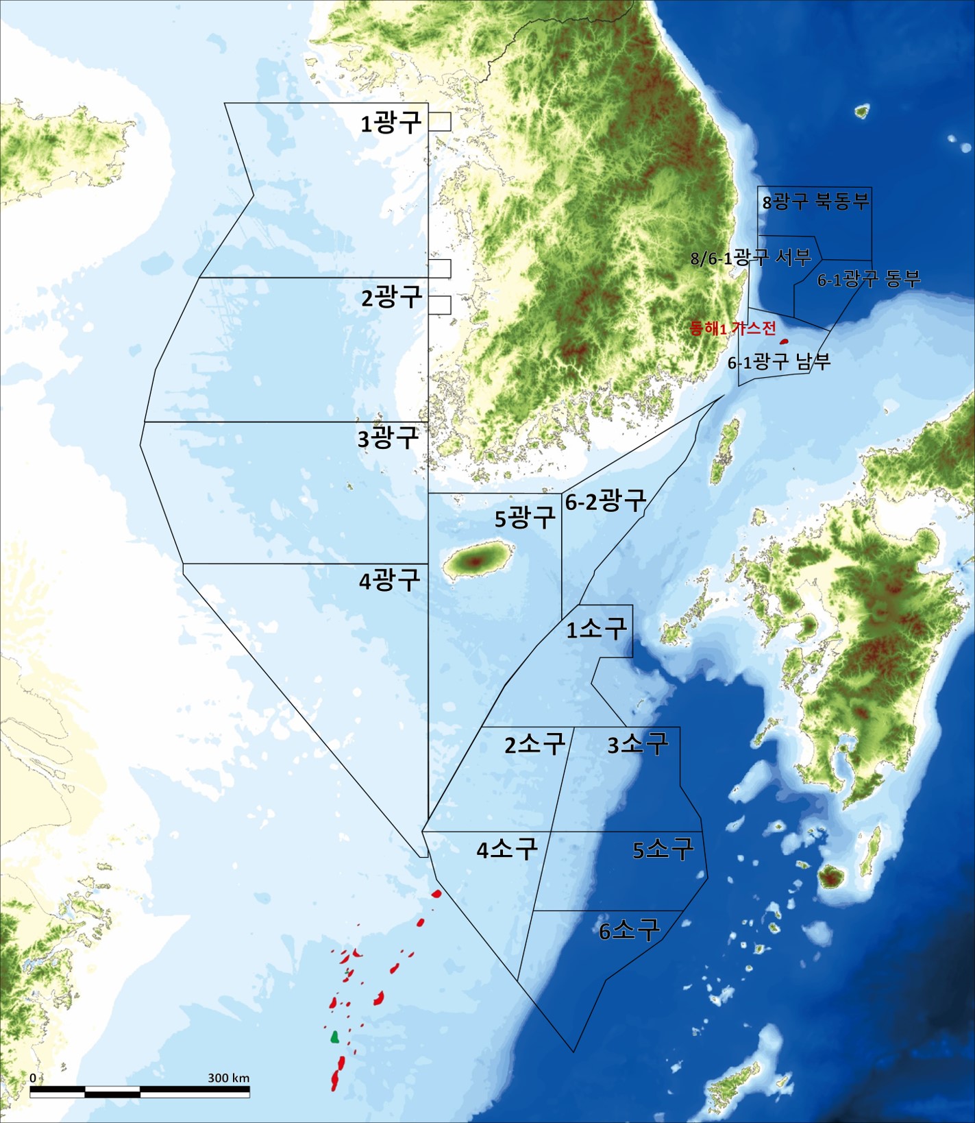 인접국가의 대륙붕 탐사현황